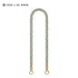 Multicolor Hand Woven Phone Lanyard with Gold Metal