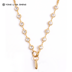 Gold Plated Metal Chain Crossbody Phone Strap