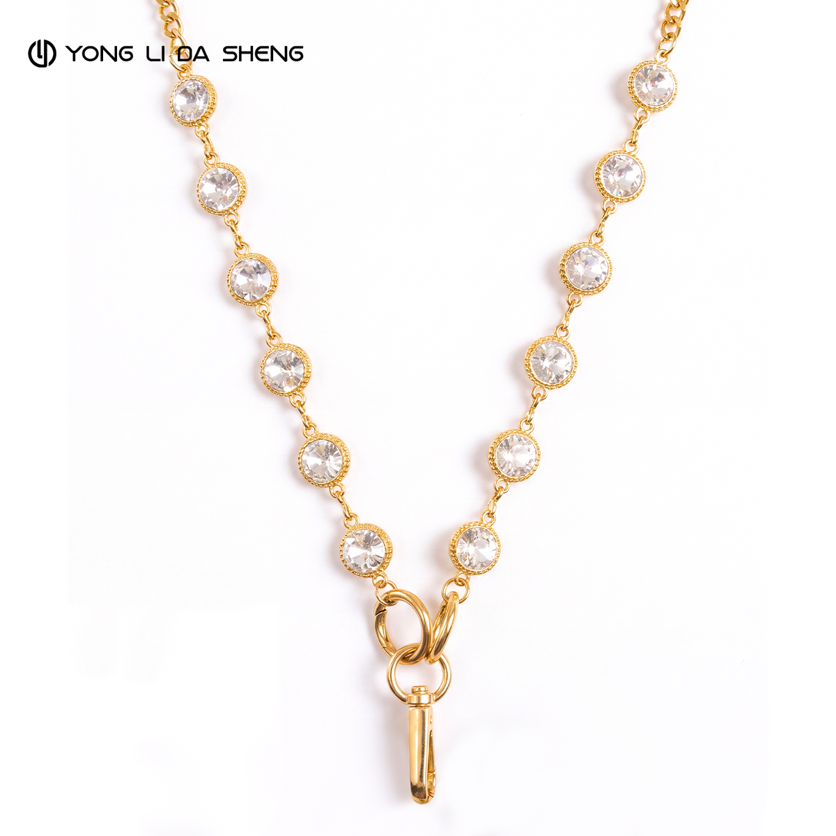 Gold Plated Metal Chain Crossbody Phone Strap
