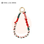 Christmas Braided Cotton Phone Wrist Strap Holiday Bag Key Charm