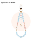 Quartz Cat's-Eye Beaded Phone Wrist Strap