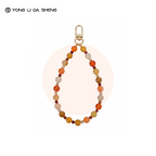 Rose Quartz Beaded Phone Wrist Strap