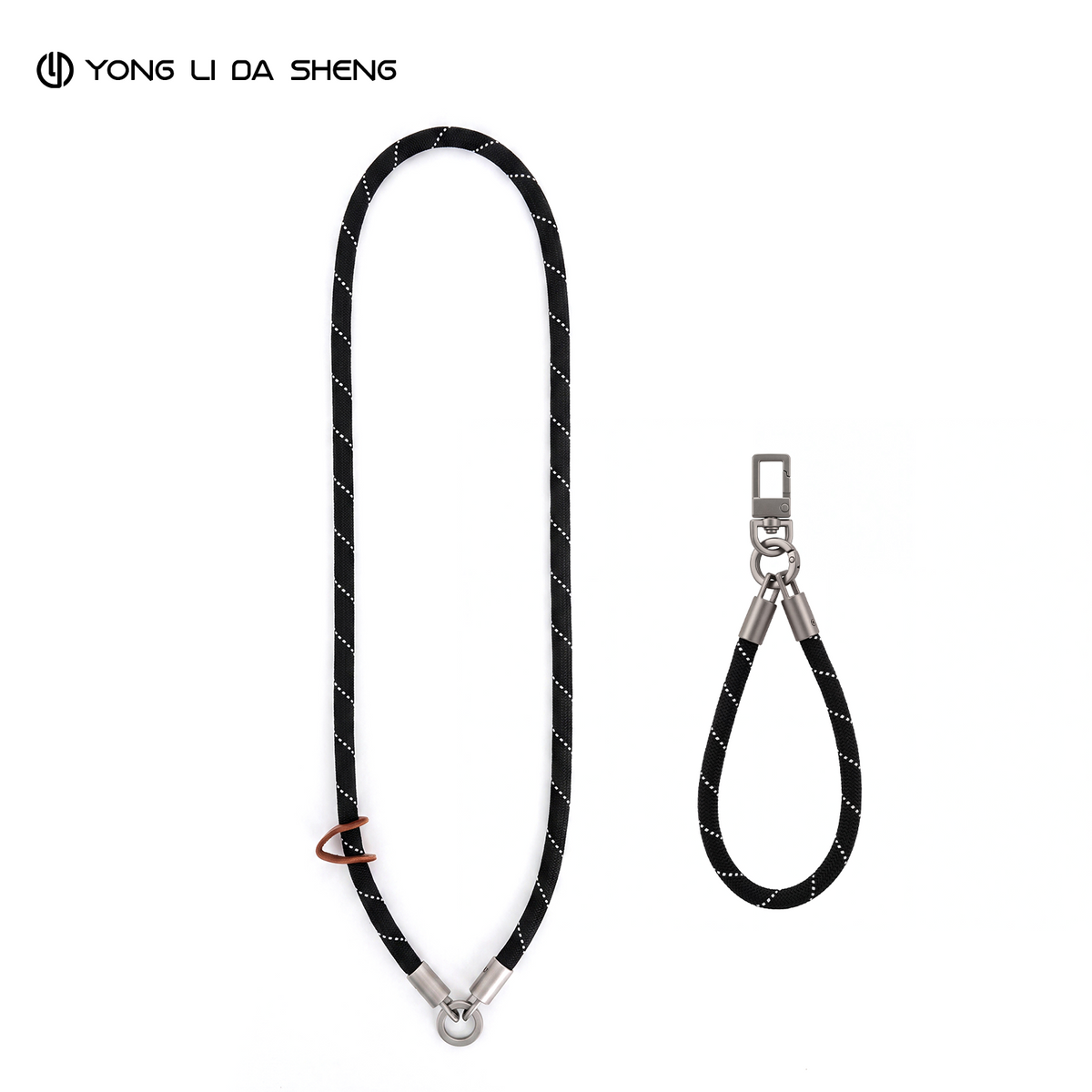 2-in-1 Cotton Braided Phone Strap Set