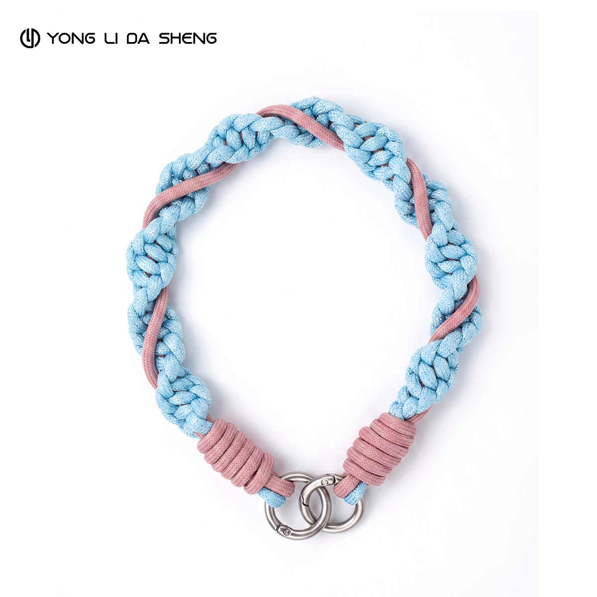 Two-Tone Braided Polyester Phone Wrist Strap