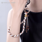 Vintage Hand Braided Cotton Phone Wrist Lanyard