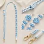 Handmade Braided Flower Shoulder Strap-Adjustable