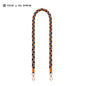 Multicolor Hand Woven Phone Lanyard with Gold Metal