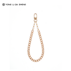 Vintage‑Style Faux Pearl Chain Phone Wrist Strap
